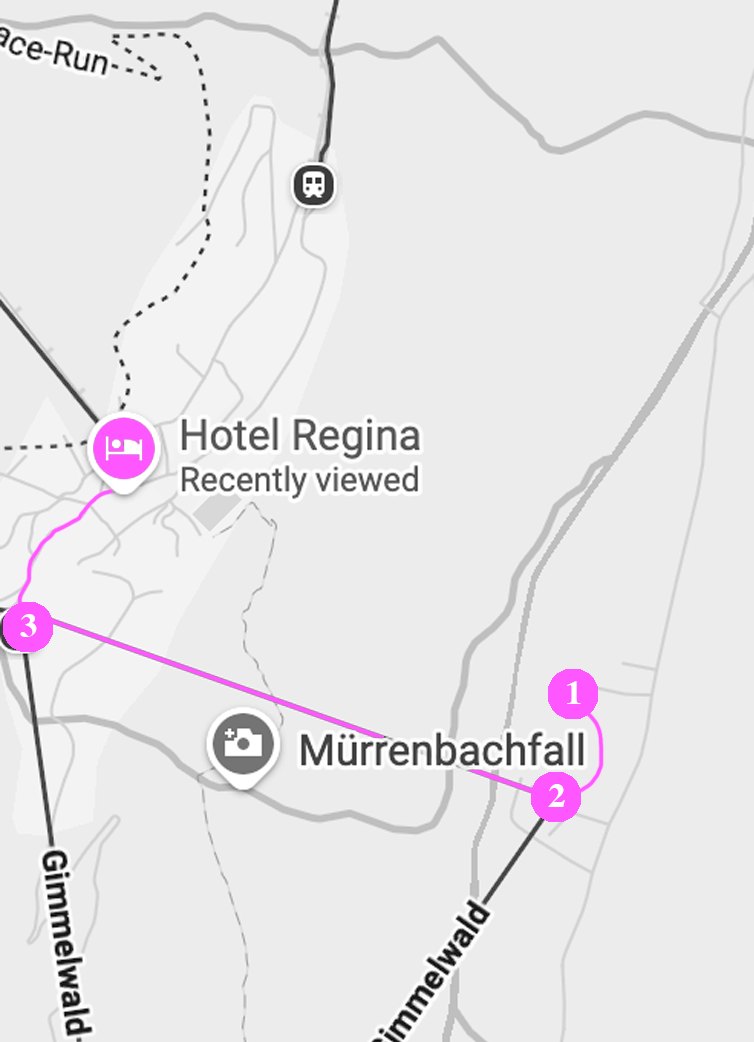 Route to Hotel Regina